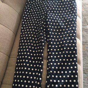 Navy and white BR cropped pants 10P